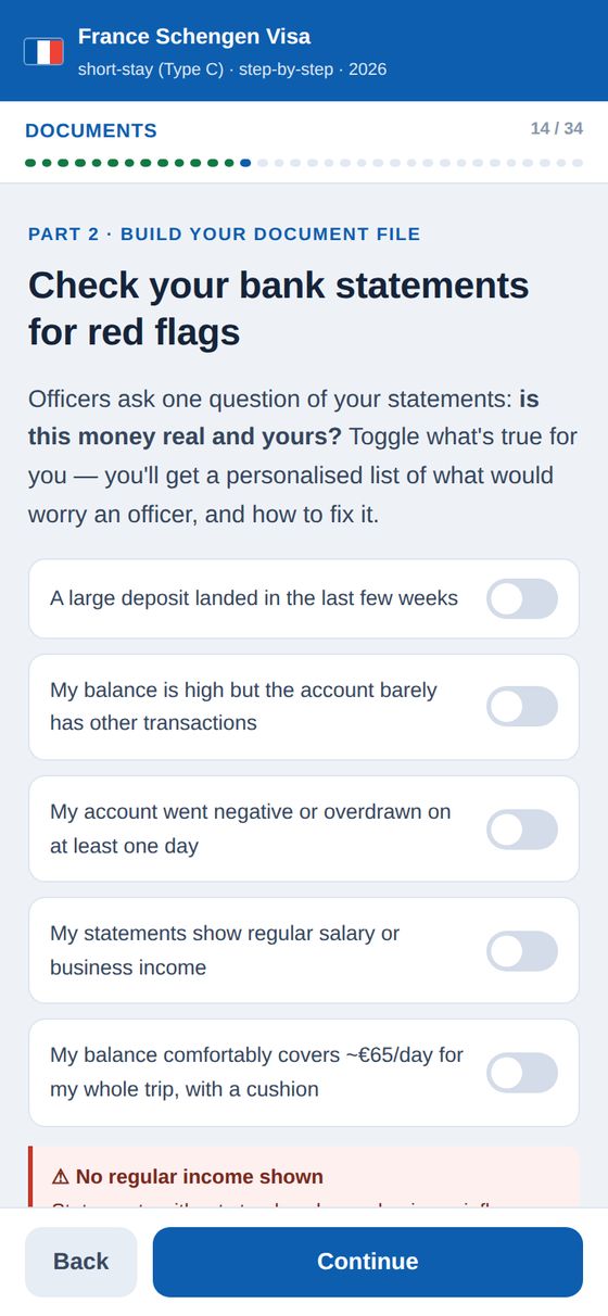 Your bank statement, checked before they check it
