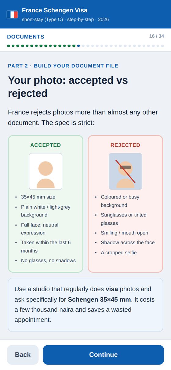 What gets rejected, side by side